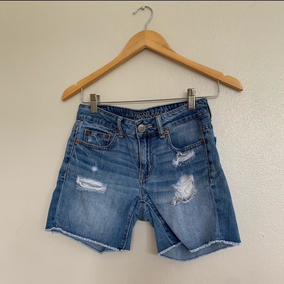 American Eagle Outfitters Pants - American Eagle Outfitters Distress Short Blue 00